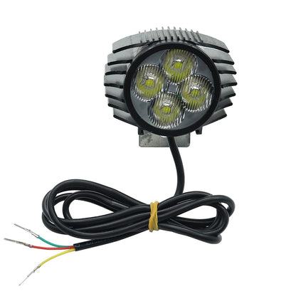 2 In 1 Horn Headlight Electric Scooter Big Front Light For KUGOO M4 PRO 12-80V Motorcycle Big Front Light Lamp With Horn