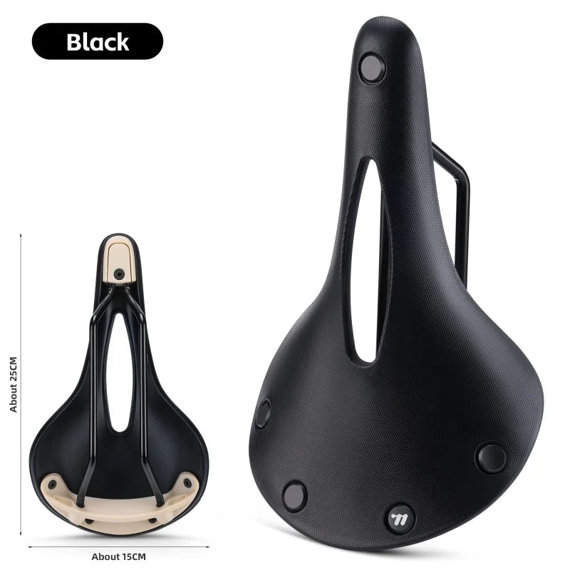 WEST BIKING Retro Style Bicycle Saddle for Road and MTB