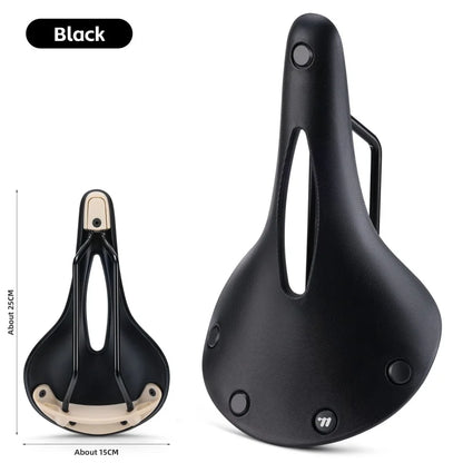 WEST BIKING Retro Style Bicycle Saddle for Road and MTB
