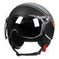 Motorcycle Helmet Jet with Visor Motorbike Riding 3/4 Open Half Helmet Retro Scooter 288 yueguang