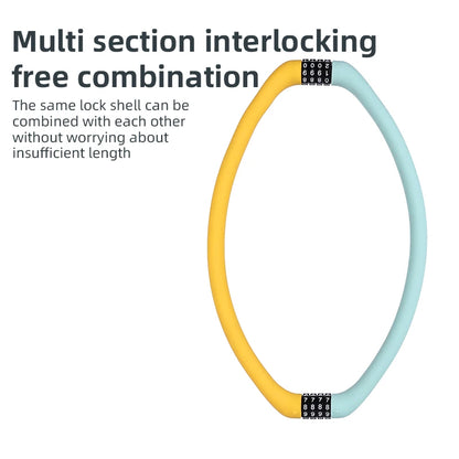 Anti-theft Bold Steel Cable Lock Soft Silicone Covered Road Bicycle Lock Portablle MTB Lock Bike Accessories