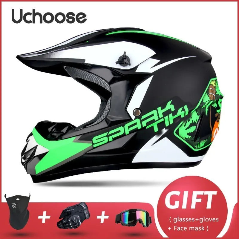Adults Children Professional Off-road Helmet Motorcycle Helmet Downhill DOT Racing Motorcycle