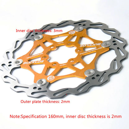 BUCKLOS Bicycle Disc Brake 160/180/203 Bike Floating Rotors Stainless Steel Mountain Bike Brake