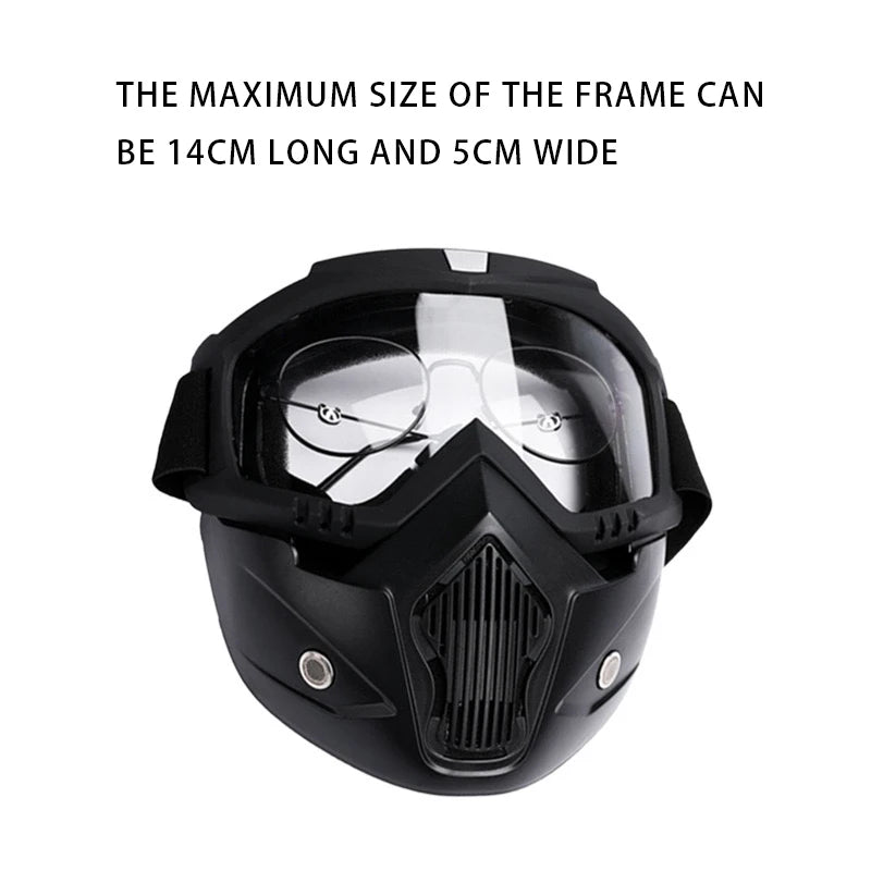 Goggles Full Face Hd Transparent Fog-proof Sand-proof Electric Welding Protective Glasses Versatile Breath-proof Windproof Mask