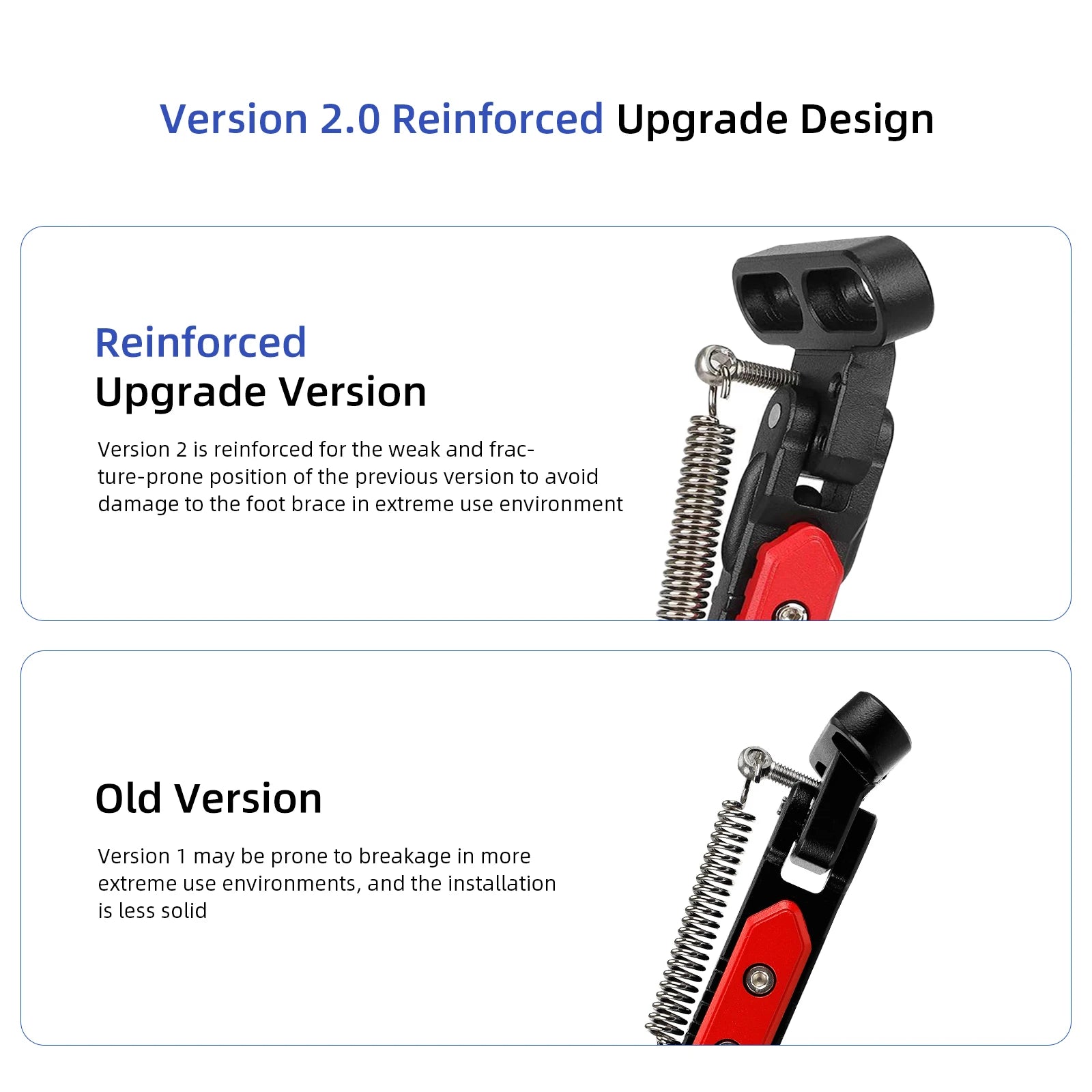 ULIP Scooters V2.0 Adjustable Kickstand Side Parking Bracket Support For Electric Scooters Side Vertical Mounting Foot Bracket