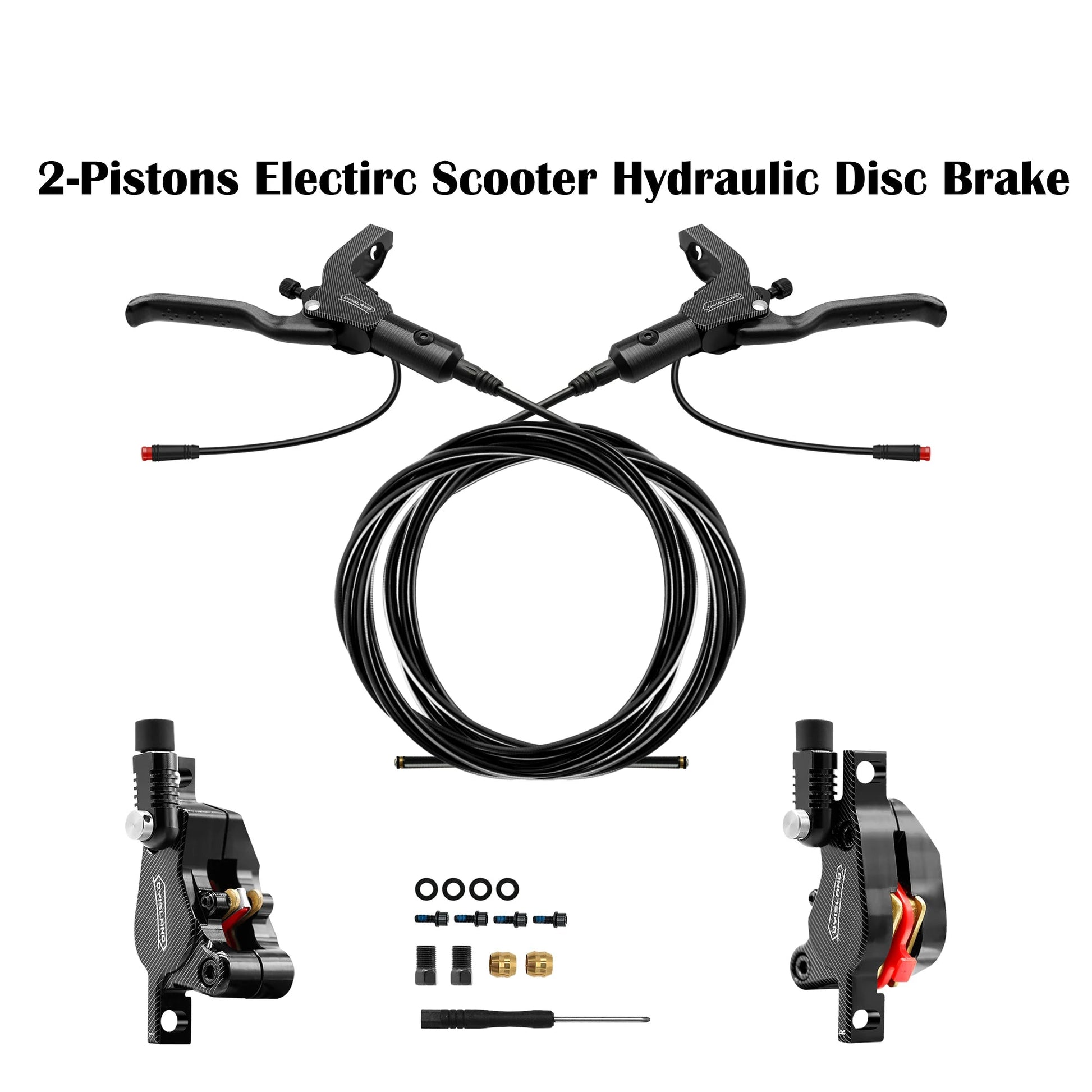 DYISLAND LD210 Electirc Scooter Hydraulic Disc Brake 2PIN Power Off E-Scooter Brake for Kukirin KUGOO Dualtron Kaabo Mantis