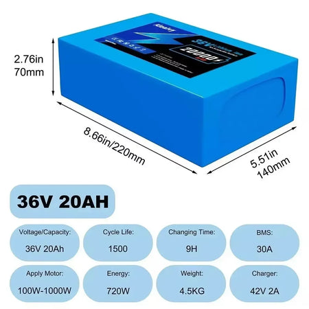 36v-20Ah / United States
