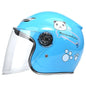 Children Kids Helmet With Cute Cartoon Pattern New Anti-Fall Four Seasons Safety Protection Blue