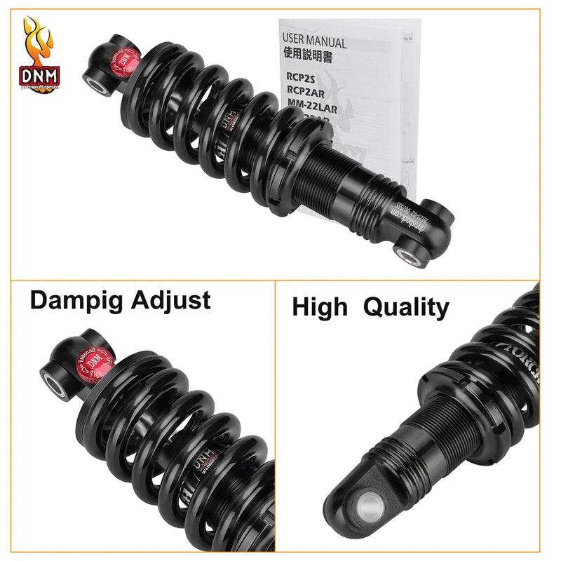 DNM DV22AR Spring Bike Shock Absorber Hydraulic with Damping Adjust 125/150/190/200MM For Mountain Bicycle Rear shock