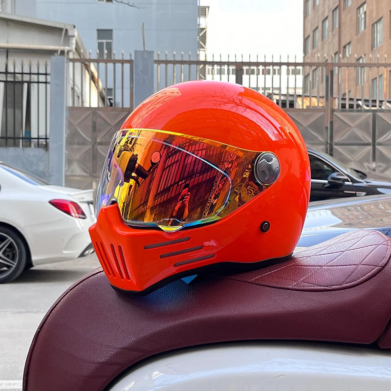 DOT Motorcross Motorcycle Vintage Helmet Moto Racing Ride Full Face Helmet