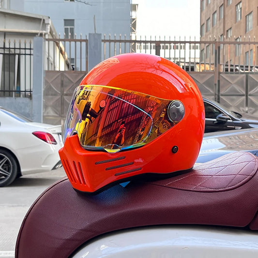 DOT Motorcross Motorcycle Vintage Helmet Moto Racing Ride Full Face Helmet