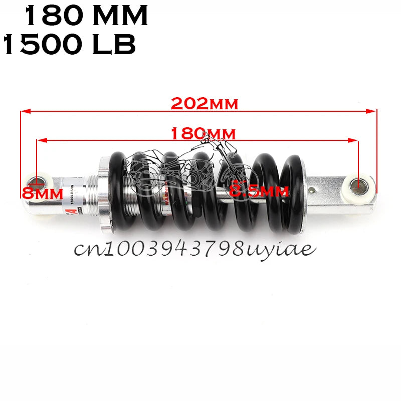 100MM 125MM 150MM 180MM 190MM 200MM Rear Suspension Shock for 47cc 49CC Super Minimoto ATV Quad electric scooter Pocket Bike