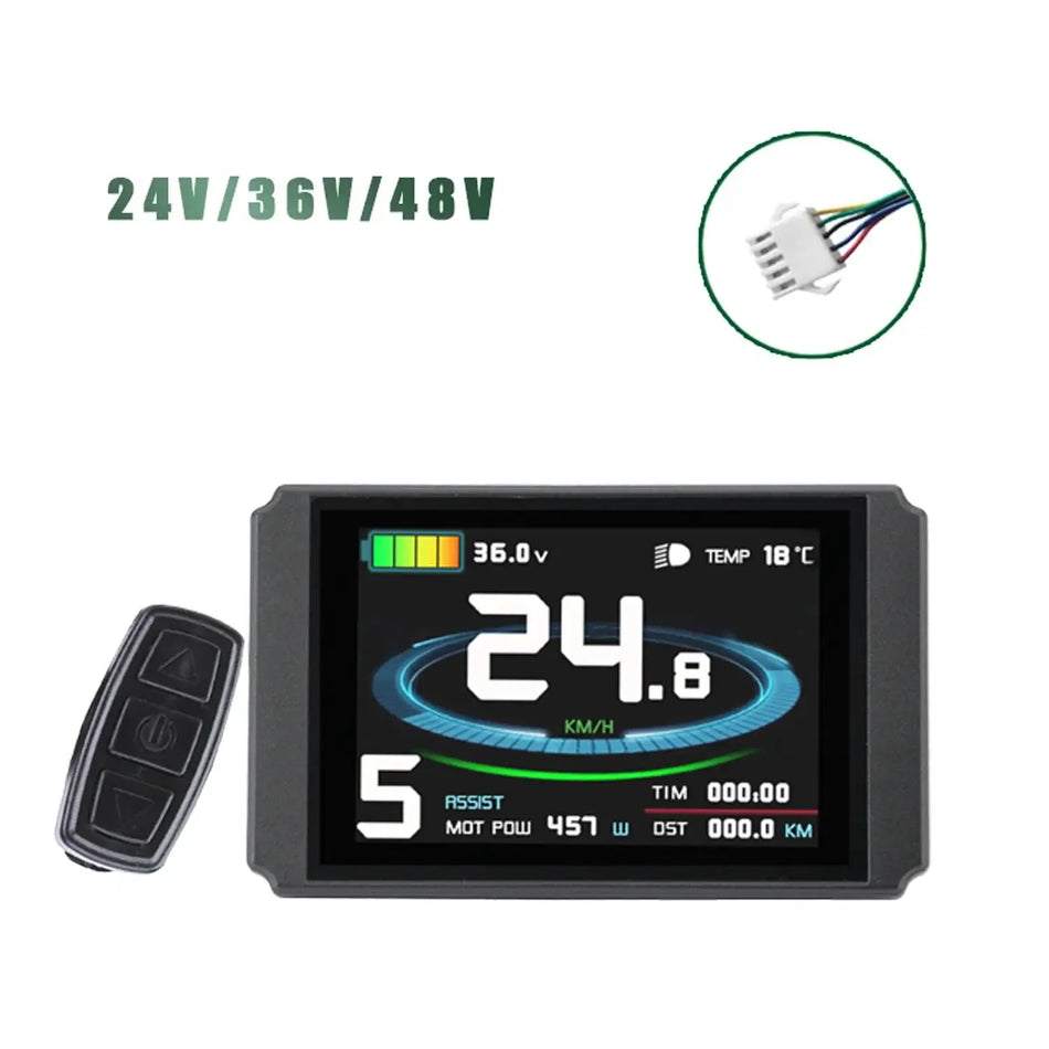 KT E-Bike LCD & LED Display 24V 36V 48V Universal for Kunteng Controller
