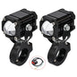 Universal Motorcycles Headlight Fog Light Led Auxiliary Driving Lamp For BMW R 1200GS R1250GS ADV F800GS K1600 Honda CRF1000L 2 Pieces and switch