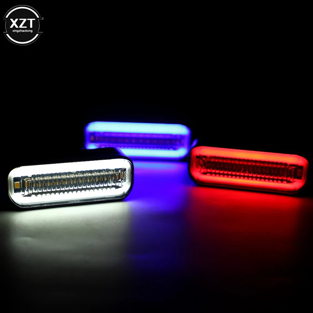 2pcs Universal 12V Motorcycle Signals Lights Electric Vehicle LED Running Water Turn Lights Scooter Accessories Cornering Lights