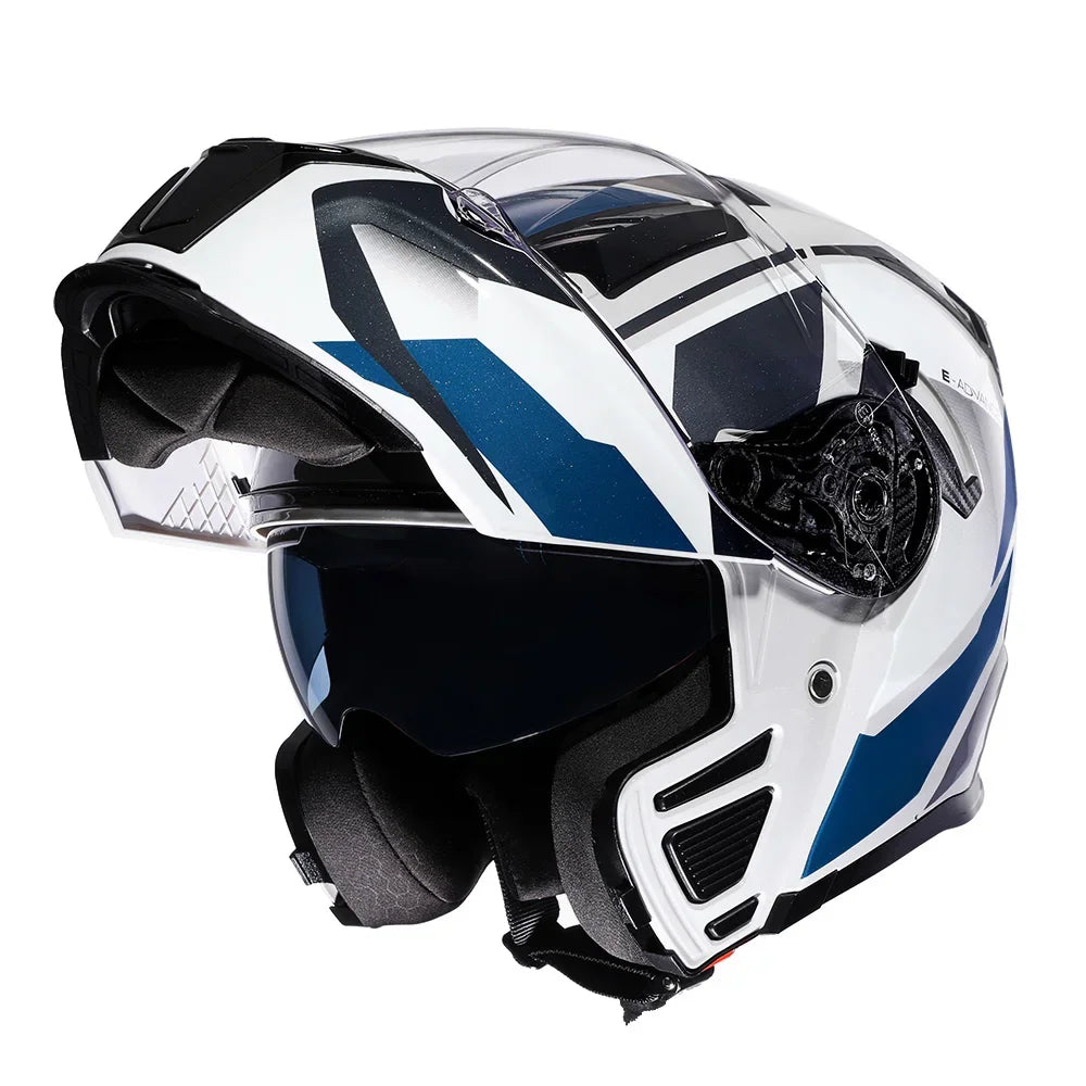 Motorcycle Helmet Double Lens Racing Helmets Modular Men Women Full Face Modular Helmet fuguanghuilan