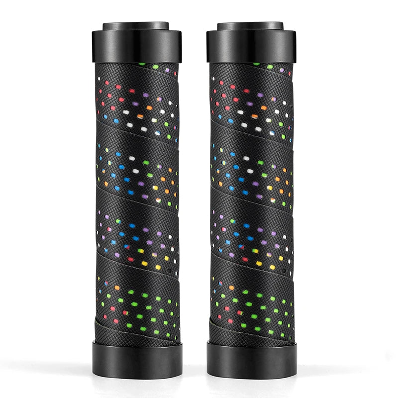 ROCKBROS MTB Bicycle Grips Waterproof Double Plug Handlebar Bicycle Handle Grip Ultralight Non-Slip Shockproof Grips Accessories BTCR-BKC