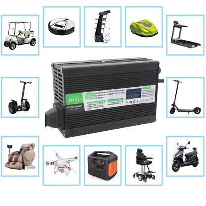 67.2V 2A Lithium Li-ion Charger For 16S 59.2V 60V With Fan OLED Display Fast Smart