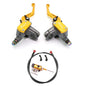 22mm Motorcycle Hydraulic Clutch Kit Brake Master Cylinder Kit For Honda Yamaha Kawasaki Suzuki Dirt Bike Sport Bike Scooter Gold Set
