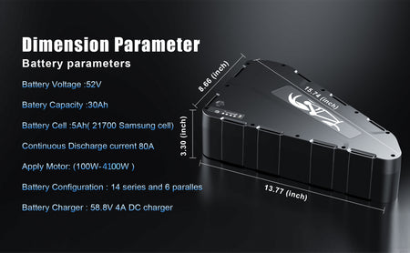 Samsung 21700 50G lithium battery pack