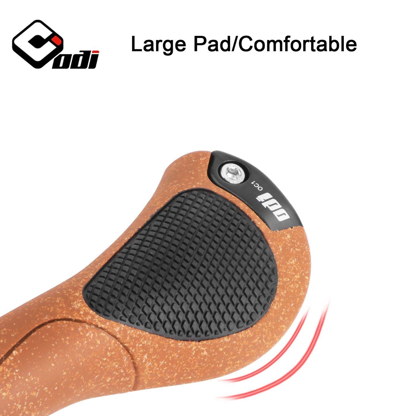 ODI OC1 Bicycle Ergonomic Oak Grips MTB Large Pad Bike Handlebar Cover Anti-Slip Grips Cycling Rubber Ball Handle Accessories