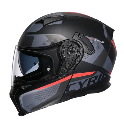 Motorcycle Helmet Dual Visor Modular Flip up Full Face Helmet for Adult Men and Women DOT Approved