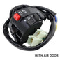 Motorcycle Electric Start Switch Horn Turn Signals Indicator Switch Far Near Light Button For ATV Etc With air door
