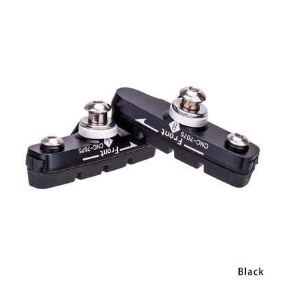 ZTTO Road Bike Brake Shoes C Caliper Hoof Replaceable Rubber Pads CNC Shell Block For Aluminum Alloy Rims Friction Wheel Brake Black 1 Pair