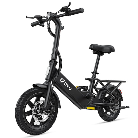 DYU C3 14 inch electric bicycle main side view