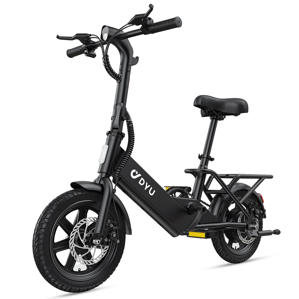 DYU C3 14 inch electric bicycle main side view