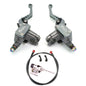 22mm Motorcycle Hydraulic Clutch Kit Brake Master Cylinder Kit For Honda Yamaha Kawasaki Suzuki Dirt Bike Sport Bike Scooter Grey Set
