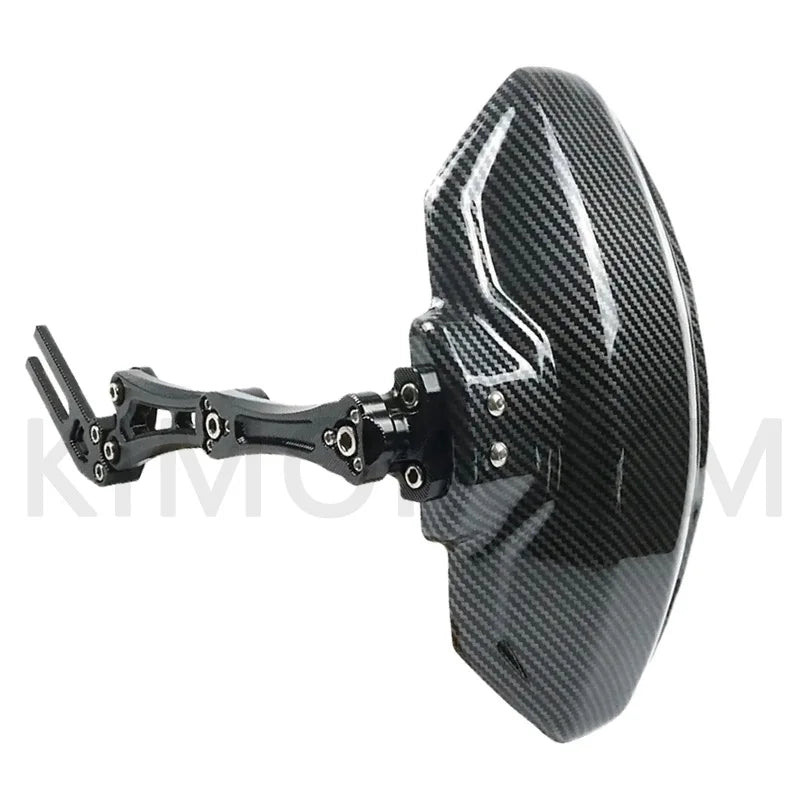 Motorcycle And Bike Adjustable Imitation carbon fiber aluminium alloy Rear Wheel Fender Mudguard Universal Extender Accessories