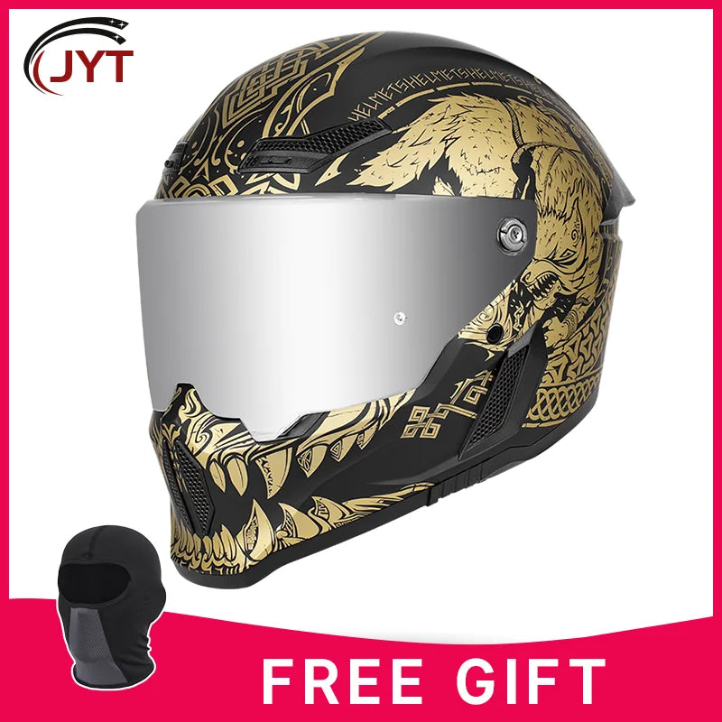 Motorcycle helmet matte black with reserved Bluetooth slot DOT certified sun protection breathable