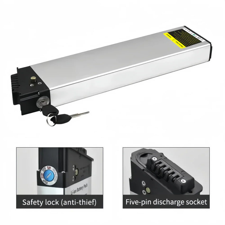 DCH-006 36V Battery Charging Port and Power Switch Close-up
