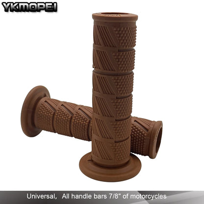 Universal 7/8'' 22mm Motorcycle Handle Bar Grips for Yamaha, Kawasaki, Suzuki, Honda, Cafe Racer, Dirt Bike