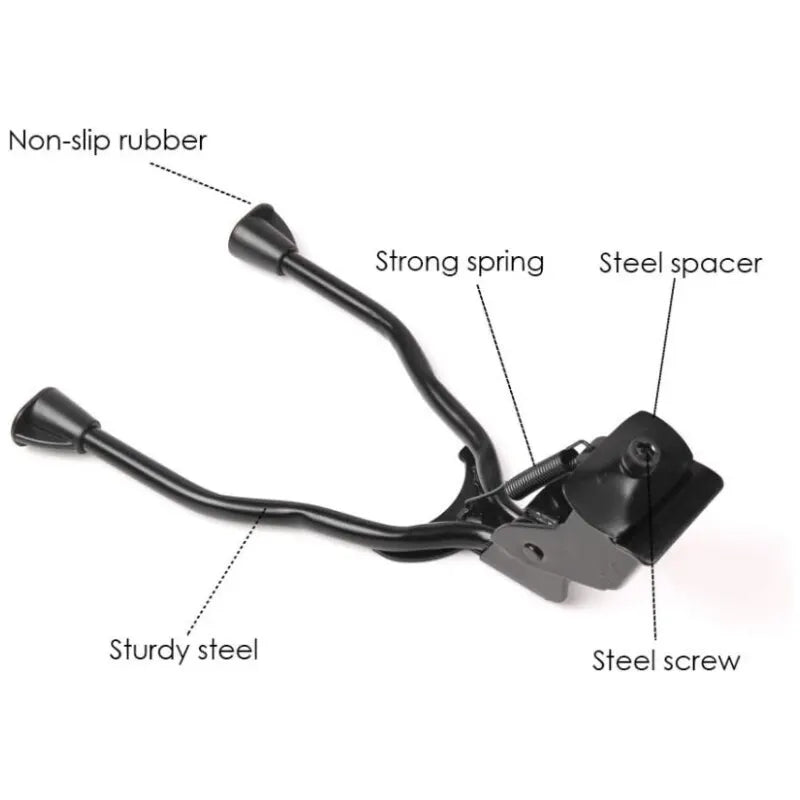 Bike Kickstand Stainless Steel Foldable Double Leg Kickstand Intermediate Stand for Mountain Bikes for Road Bikes