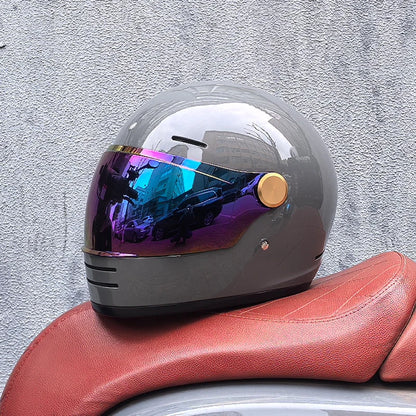 Full face motorcycle helmet - Classic design, suitable for both men and women, with safety protection certified by DOT 8 China