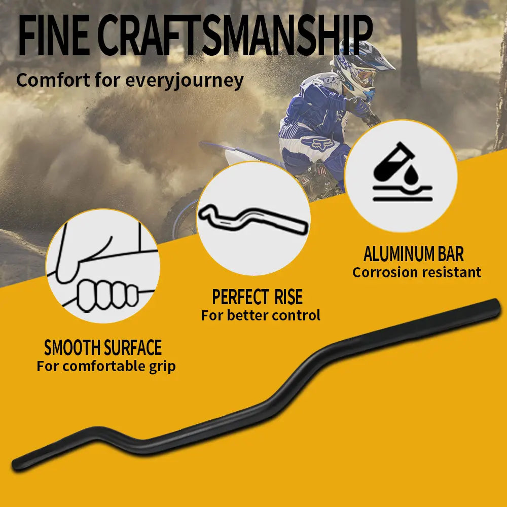 Motorcycle 7/8" 22mm Handlebar Handle Bar Aluminum Alloy Handlebars Anti-rust Handle Bars for KTM HONDA SUZUKI YAMAHA Universal