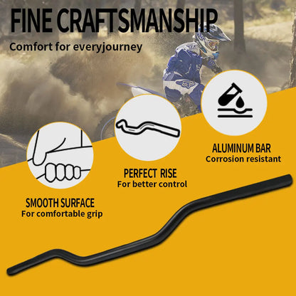 Motorcycle 7/8" 22mm Handlebar Handle Bar Aluminum Alloy Handlebars Anti-rust Handle Bars for KTM HONDA SUZUKI YAMAHA Universal