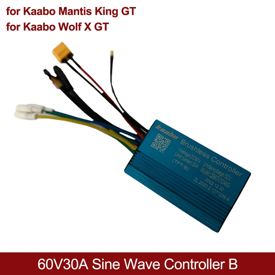 Original 60V 30A Sine Wave Controller + TFT Display for Kaabo GT Series 10" Scooters