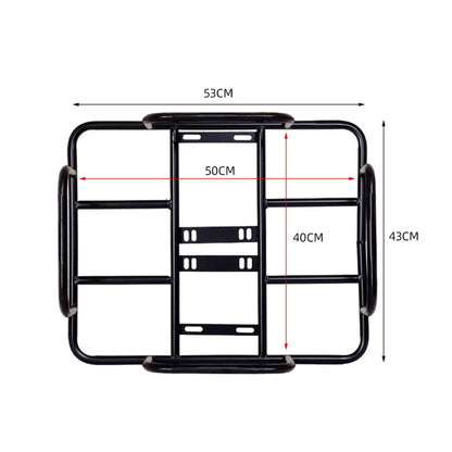 Rear Bicycle Basket Iron Luggage Package Rack Bike Basket for Mountain Bikes