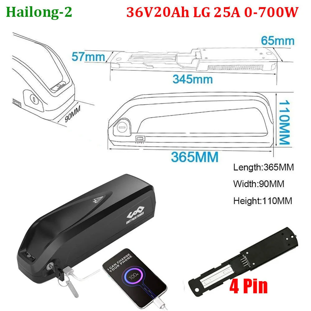 36V20Ah LG Hailong2