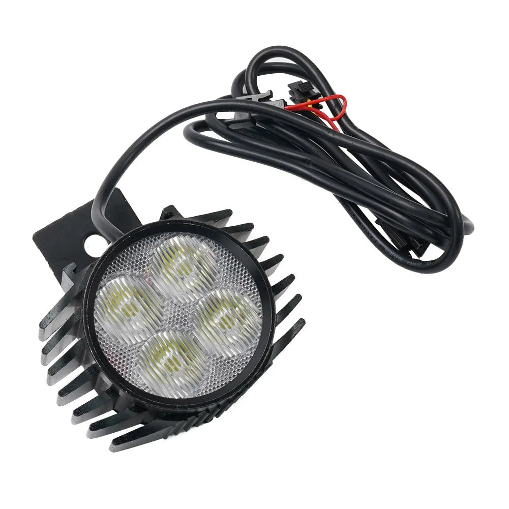 2 In 1 Horn Headlight Electric Scooter Big Front Light For KUGOO M4 PRO 12-80V Motorcycle Big Front Light Lamp With Horn
