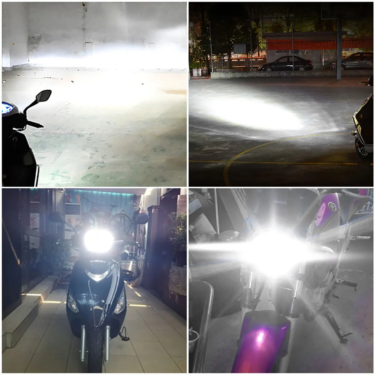 1PCS 144SMD H4 P15D BA20D Motorcycle Headlight Bulbs White 12v LED Headlamp Fog Light Spotlight Play and Plug