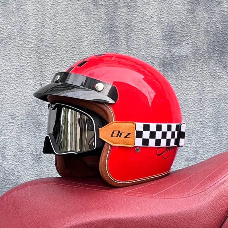 Motorcycle Half Open Face Four Seasons Universal Semi-open Motocross Helmet