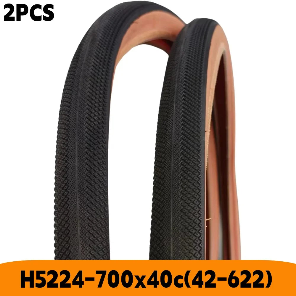 2PCS 40C Black brown / 700c