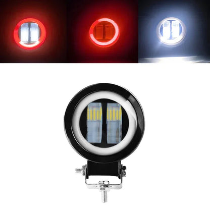 3INCH 20W Motorcycle LED Angel EyeWork Light Bar spot Lamp Offroad carBoat Truck SUv Pickup 12V 24V DrivingFog Lamp Headlight