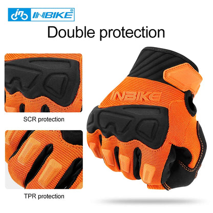INBIKE Men's Cycling Gloves Touchscreen MTB Cycling Bicycle Riding Gloves for Men Bike Sports Gloevs Motorcycle MTB Accessories