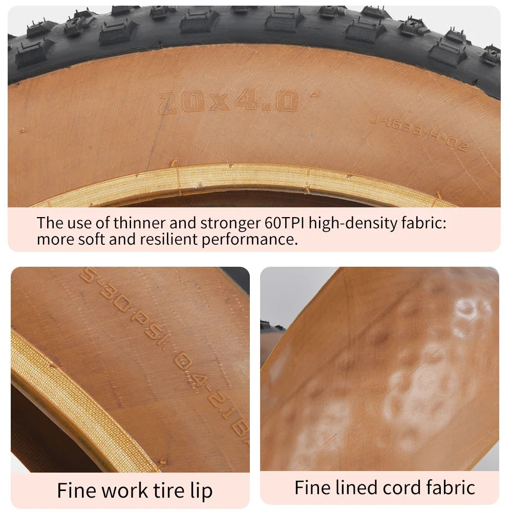 TANKE AntiPuncture Fat Tire Snow Beach Bike Tire 20x40 26x40