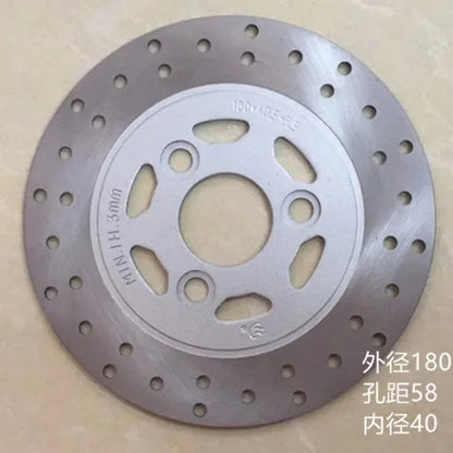 Electric Bike Moto Front Rear Brake Disc For 150CC GY6 QJ Keeway Scooter Honda Yamaha JOG BWS 125 Motorcycle ATV Moped Go Kart 180-58-40